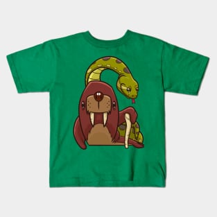 The Walrus and the Anaconda Kids T-Shirt